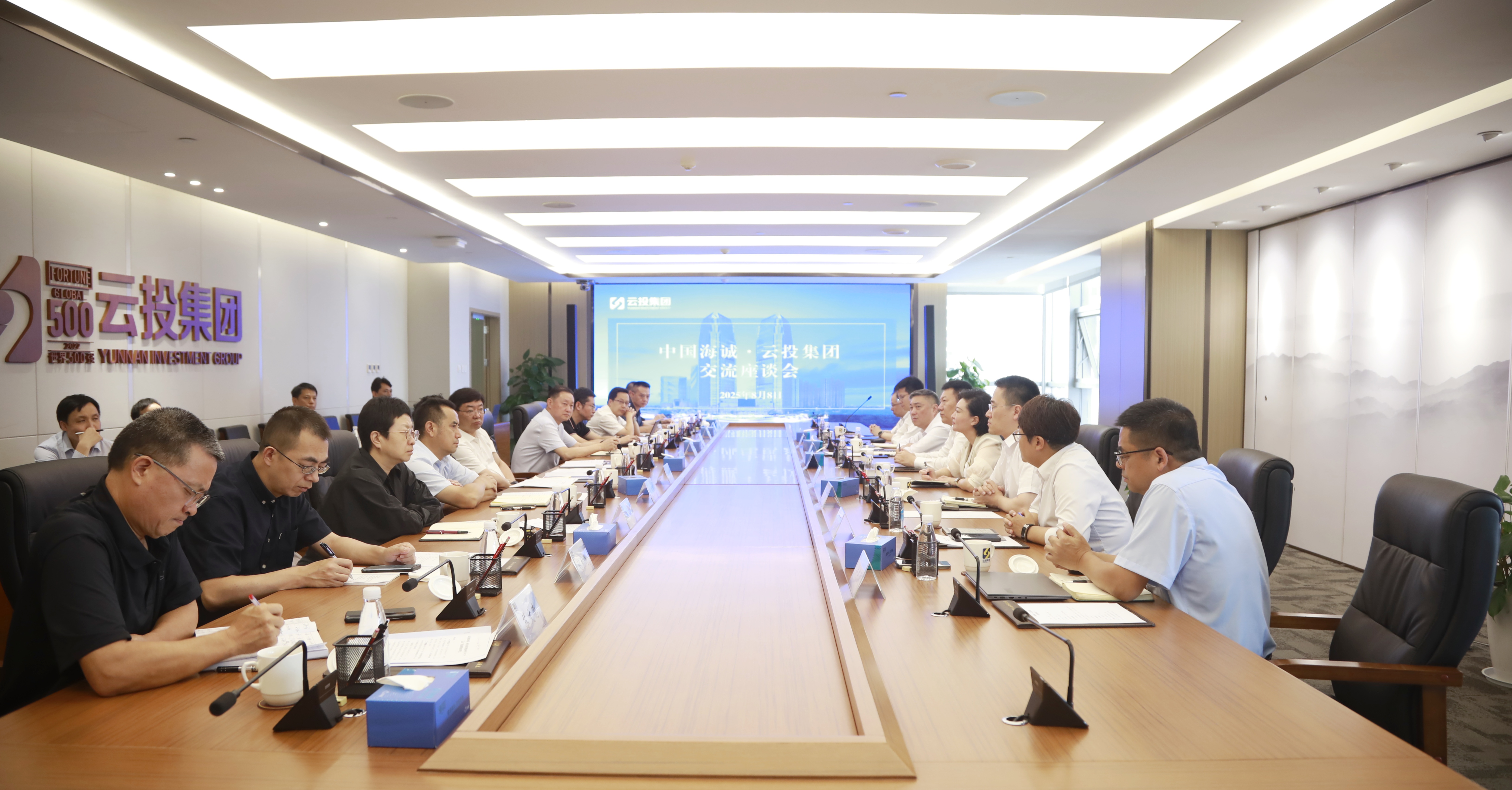 向新而行 以質致遠｜中國海誠主要領導與云投集團開展業(yè)務交流